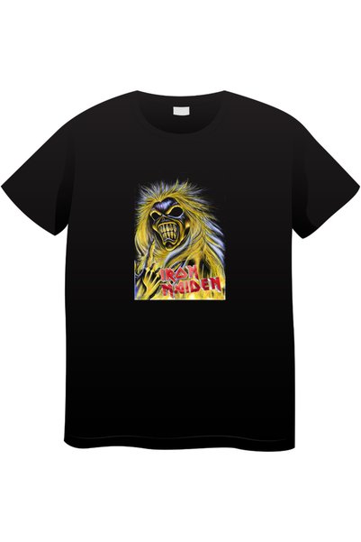 OEM Tricou vintage de muzică rock pentru bărbați, Colecție rock iconică, negr...