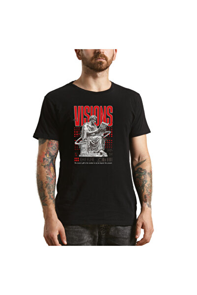 OEM Tricou bărbătesc, stil simbolic și puternic, negru, mărimea L