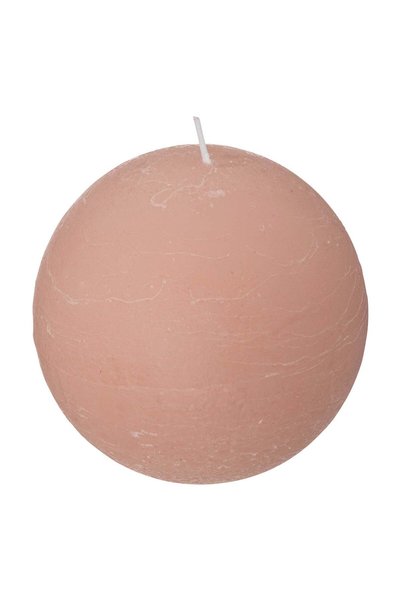 Atmosphera Lumanare sferica rustica "Olia" - Roz deschis, 445 g -