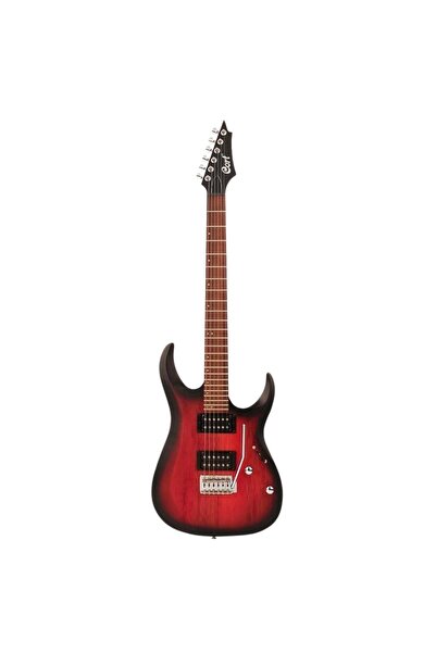 CORT X100 OPBB ELEKTRO GİTAR, OPEN PORE BLACK CHERRY BURST (H-H)