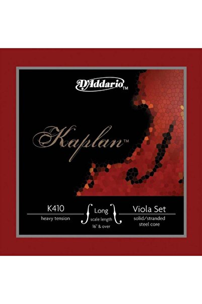 Daddario VIOLA TEL SETİ, KAPLAN, LONG SCALE 16" & OVER, HEA