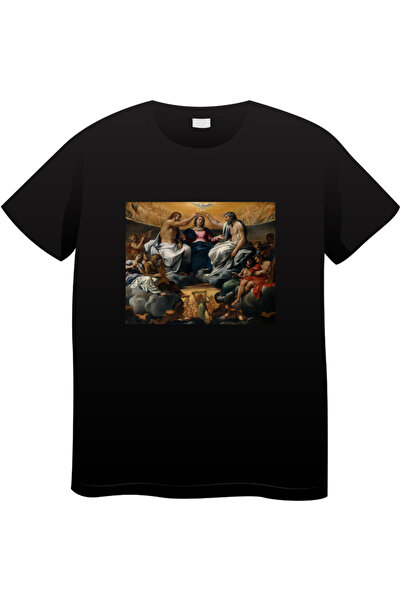 OEM Tricou bărbătesc Made By Art Paint, Colecție de artă iconică, negru, L
