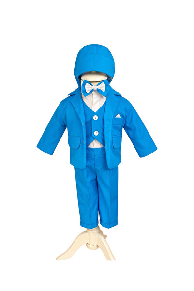 Botez cu Alina Costum botez baiat Liam – turcoaz