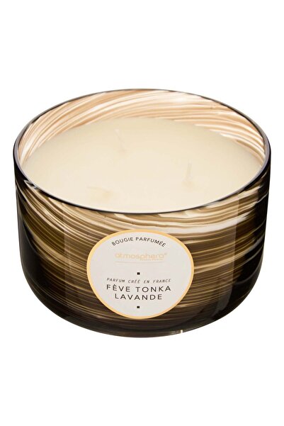 Atmosphera Lumânare parfumată rotundă  "Wavy " - Parfum floral, Tonka și lava...