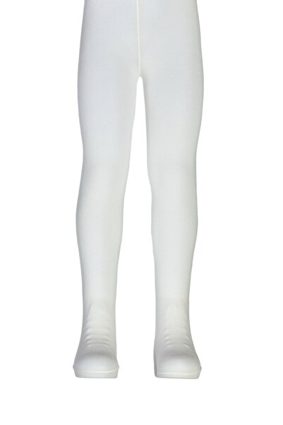 Dore Çorap Girl's Cotton Pantyhose - Ecru