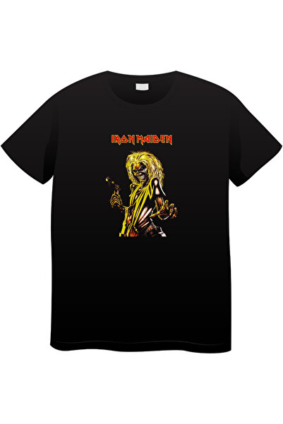 OEM Tricou vintage de muzică rock pentru bărbați, Colecție rock iconică, negr...