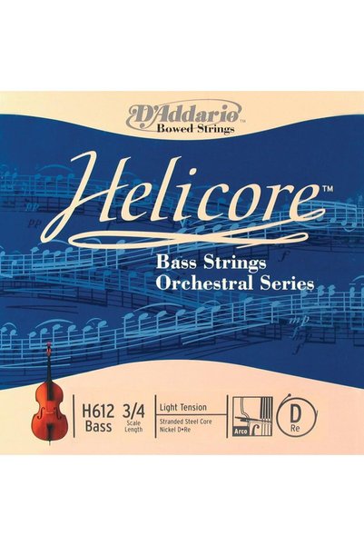 Daddario H612 KONTRABAS TEK TEL, HELICORE, 3/4, D-(RE)