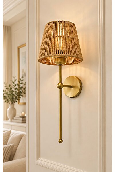 burenze İskandinav Handmade Bohem Tarz Pilli Aplik Kablosuz Aç Kapa Butonlu E...