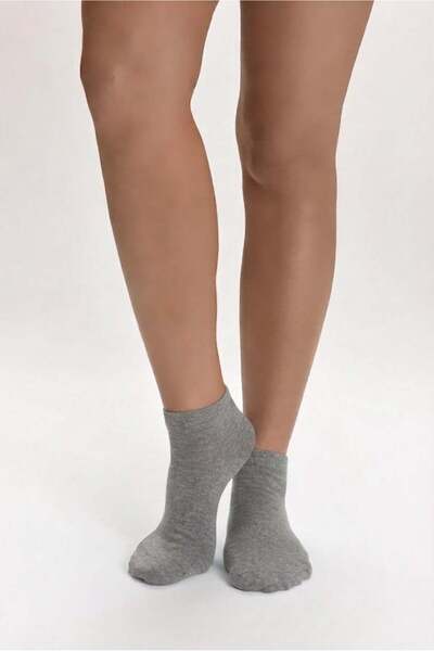 Dore Çorap Women's Natural Fiber Booties Socks - Gray