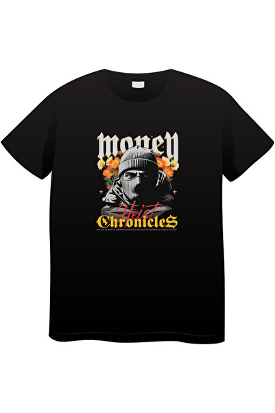 OEM Tricou bărbați Made By Money Hustle Society, negru, M