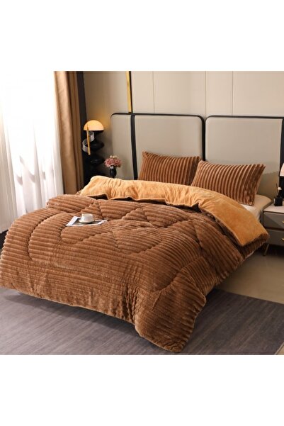 Edormitor Pilotă Cocolino cu blană, model în dungi 200 x 230 cm