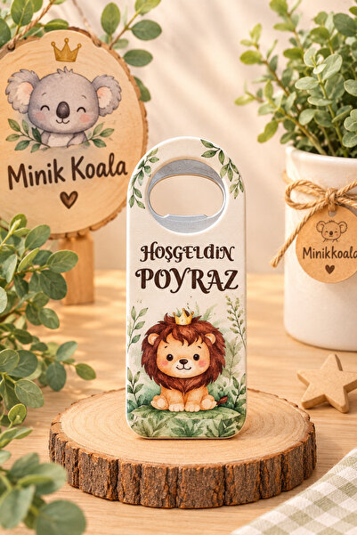 minikkoala 3 Boyutlu Kabartmalı Yeni Doğan Hediyelik Bebek Açacak Magnet- Asl...