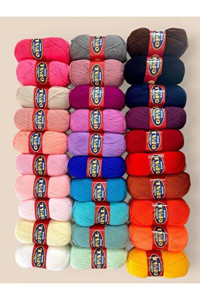 woyarts Opal Kristal Lif İpi 30’lu Set - 30 Farklı Renkten Oluşan Karışık Par...