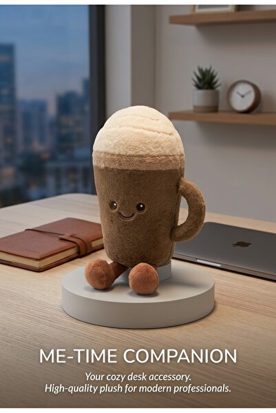 Latte Kahve Peluş Oyuncak Hediyelik
