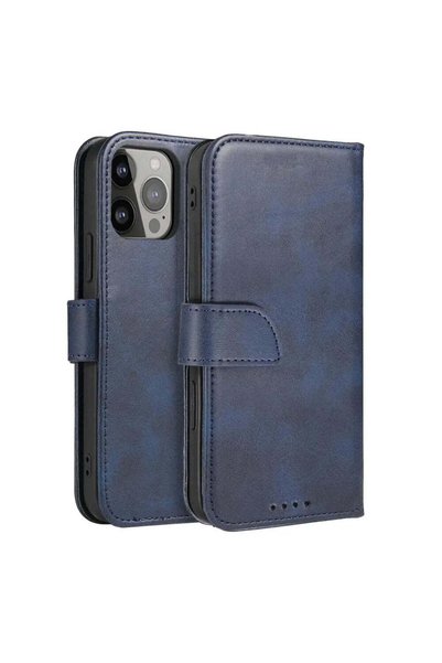 HQ WEAR Husă cu închidere magnetică pentru Samsung Galaxy S25+ - albastru