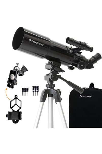 Celestron 22030 Seyahat Teleskobu, 80mm Objektifli, Tam Kaplamalı Cam Optikli...
