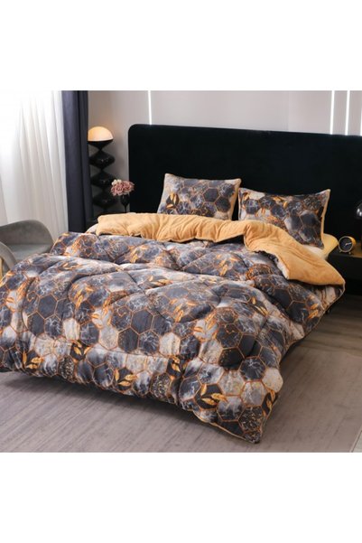 Casa Creative Elegance Pilotă Cocolino cu blană și 2 fețe de pernă PCC10501