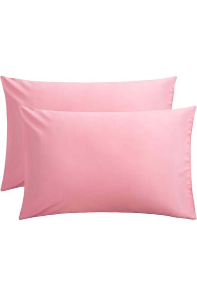 COM LIVING HOUSE Set de 2 fețe de pernă din bumbac Ranforce, roz închis, 40x60cm