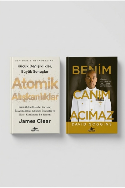 Pegasus Yayınları Atomik Alışkanlıklar ve Benim Canım Acımaz 2 Kitap Seti – J...