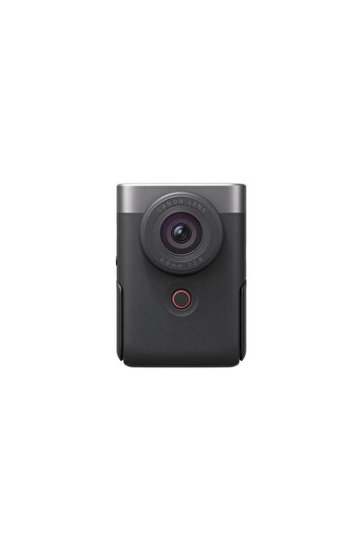 Canon PowerShot V10 Vlog Başlangıç Seti Kompakt Kamera Dijital Kamera Gümüş (Geniş Açı Objektif