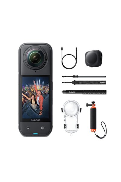 Insta360 X5 Görünmez Dalış Paketi, 8K 360 Derece Kamera, Üçlü AI Çipi