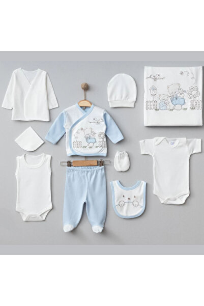 milay's life home collections Organic Cotton Baby 0-3 Months Gardener Bear Pa...