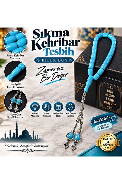 Sıkma kehribar Tesbih