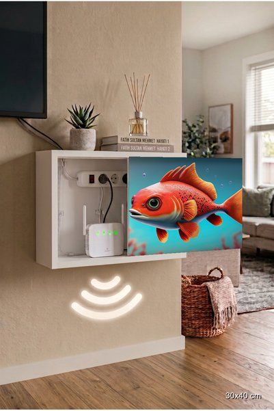 wudie First-Class Minimalist Solid Wood Wall-Mounted Panel Concealer Cable Hi...