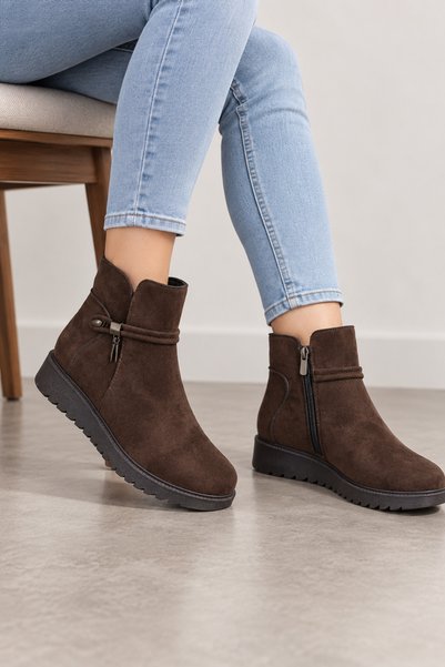 MİLOS Footwear Milos Hazel Orthopedic Sole Zippered Women's Boots