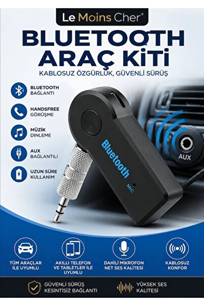 Le Moins Cher Bluetooth AUX Araç Kiti Kablosuz Ses Alıcısı Receiver 3.5mm Jac...