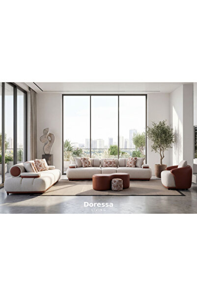 Doressa Living Alven Rust Koltuk Takımı