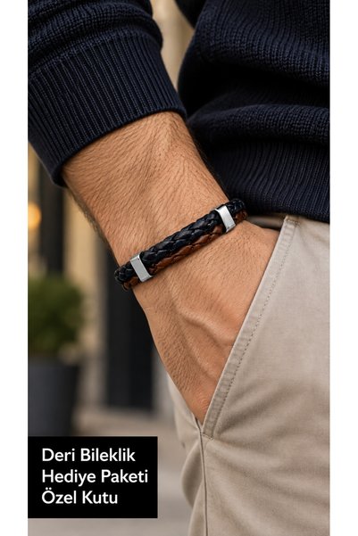 HER ŞEY NOTA www.herseynota.com Elcaren Chestplait Black Brown Leather Men's ...