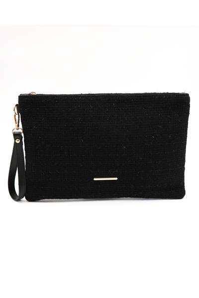 lalettobags Γυναικεία τσάντα clutch από ύφασμα Tweed για Tablet Boy