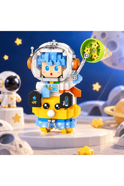 Vagon Loz Astronaut Blue 390 Piece Block Building Toy