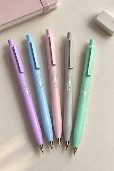 NaSaDAN Soft Dokunuş Pastel Renk 0.7 Uçlu Kalem Tekli – Basmalı Mekanik Kurşu...