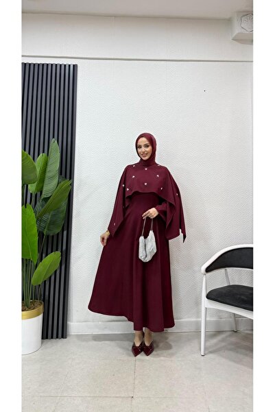 moda crn Işıl taşlı tesettür elbise