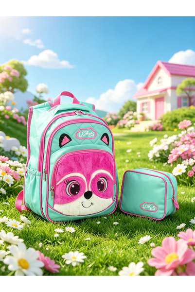 Gigi Luxe 3-Piece Orthopedic School Bag Set, Backpack, Lunch Box, Pen Holder,...