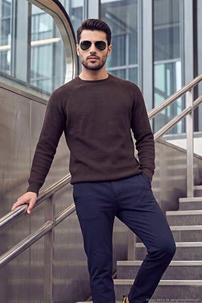 Buratti Cotton Regular Fit Crew Neck Sweater Men's Sweater 7020263