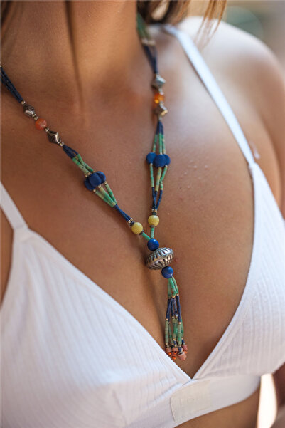 Miss Boheme Blue Kervan Necklace