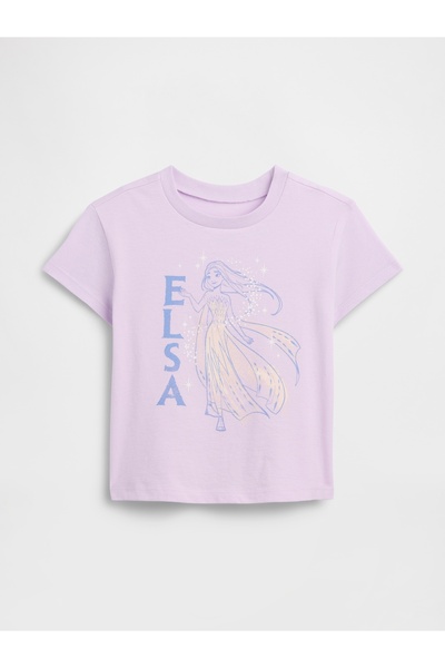 GAP Kız Bebek Lila Grafik Baskılı T-Shirt