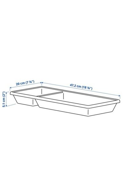 IKEA Variera Drawer Organizer 20X47 cm