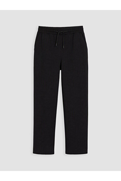 LC Waikiki Vizyon New Season Black Standard Fit Men's Sweatpants