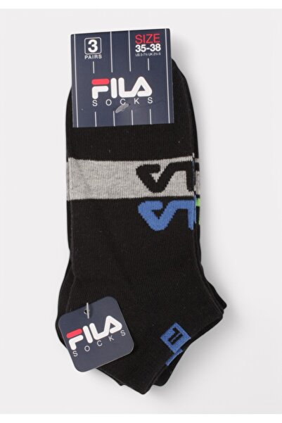 FILA Παιδικές Κάλτσες (Σετ 3 Ζευγάρια) – Logo Style - Μαύρο