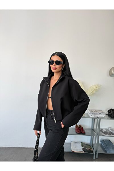 LB Laluna Butik Kadın Oversize Astarlı Bomber Ceket