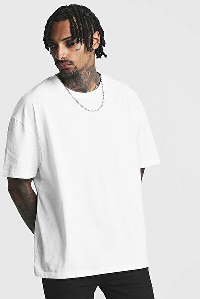donamod Unisex Stylish Comfortable Oversize Cotton Crew Neck T-Shirt with Spe...