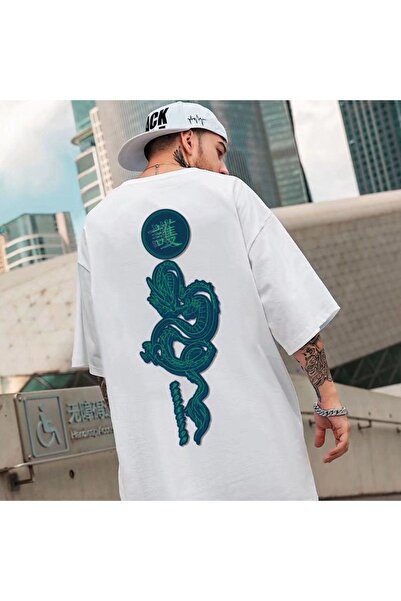 donamod Unisex Stylish Comfortable Oversize Cotton Crew Neck T-Shirt with Spe...