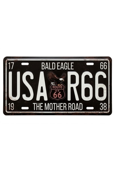Generic Brand Metal Car License Plate Vintage Style Decoration Plate