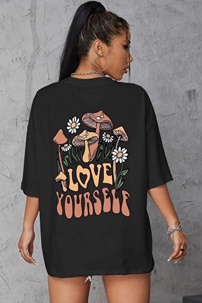 donamod Unisex Stylish Comfortable Oversize Cotton Crew Neck T-Shirt with Spe...