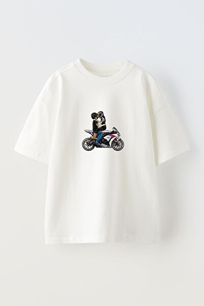 donamod Unisex Stylish Comfortable Oversize Cotton Crew Neck T-Shirt with Spe...