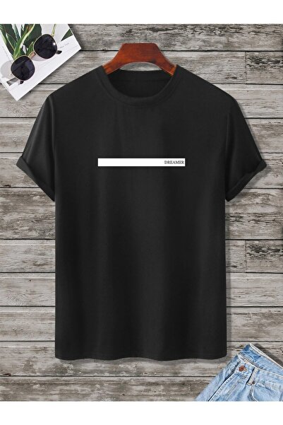 donamod Unisex Stylish Comfortable Oversize Cotton Crew Neck T-Shirt with Spe...